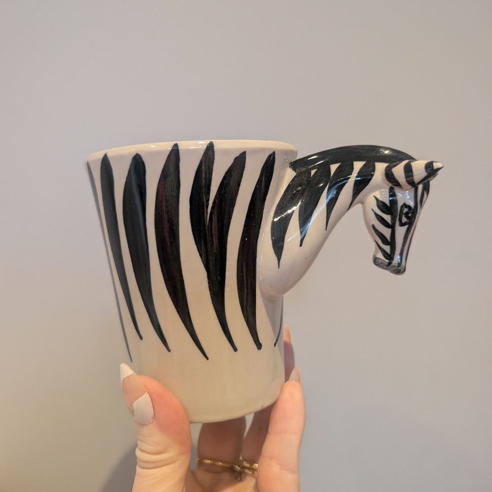 Zebra Striped Ceramic Mug